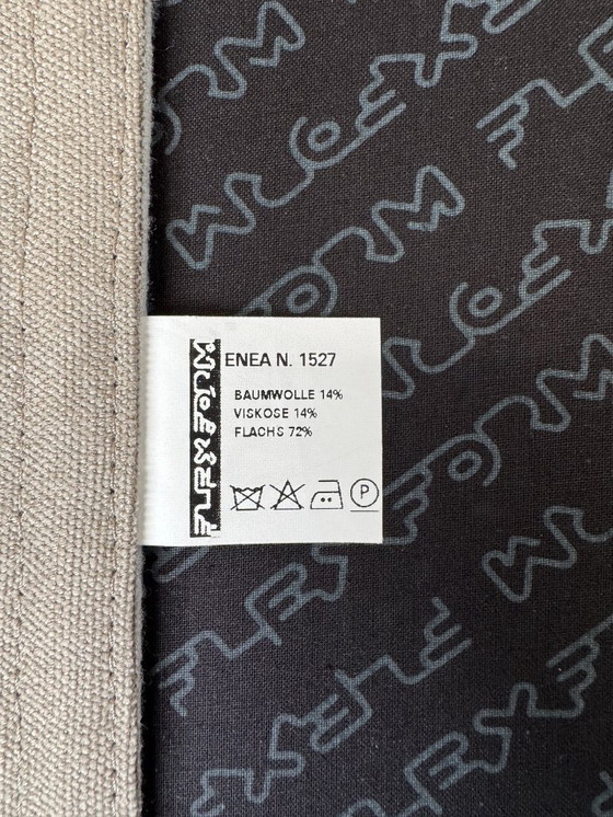 Image 1 of Flexform Groundpiece sofá de diseño de tela gris barro sofá esquinero