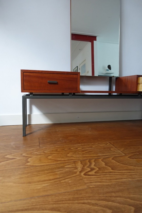 Image 1 of Espejo moderno de mediados de siglo Kuperus Almelo en estilo Pastoe Braakman.