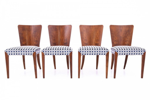 Set of chairs designed by J. Halabala, Czechoslovakia, 1930s.