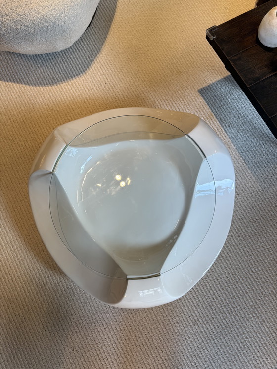 Image 1 of Salon tafel wit gelakt 70s