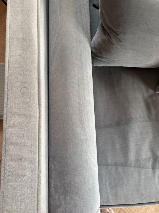 Image 1 of Bolia Mr. Big modulaire designbank - grijs/blauw fluweel