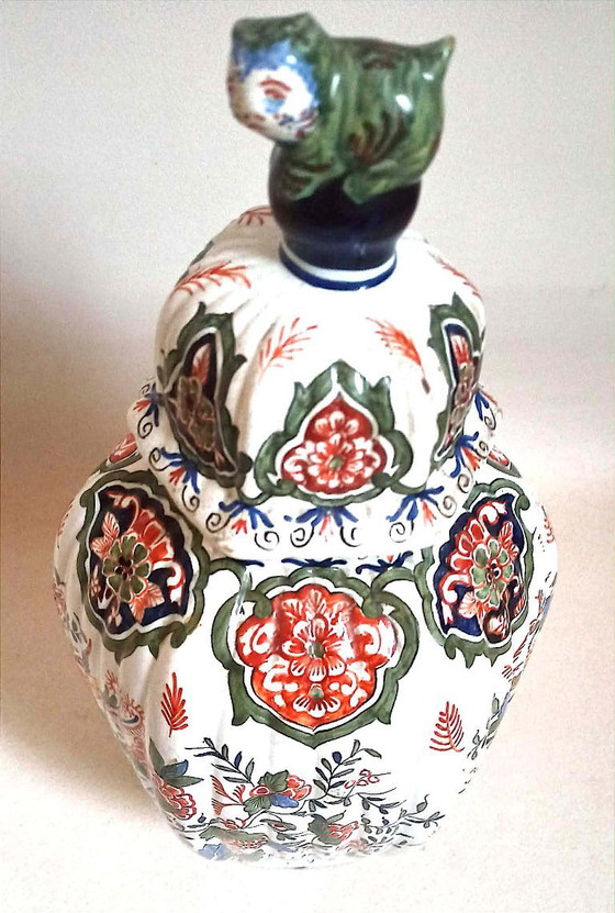 Image 1 of Potiche in terracotta Desvres, altezza 40 cm