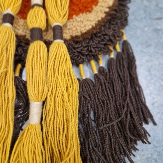 Image 1 of Jaren 70 Vintage Wandkleed Muurkleed Smyrna Smirnafix