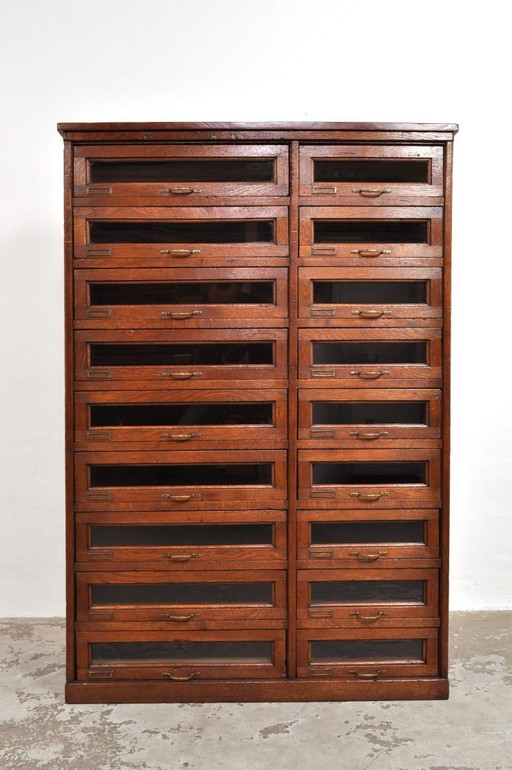 Mobiletto antico in rovere, anni 1880