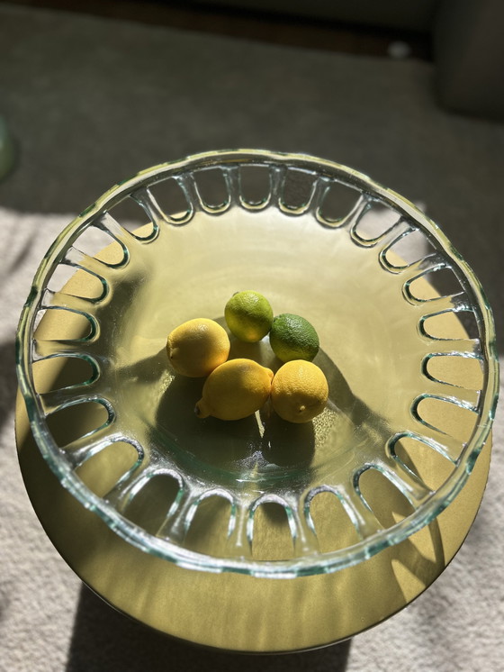 Image 1 of Grand bol en verre style art déco