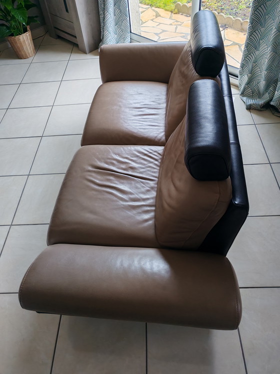 Image 1 of Sofá de cuero de 3 plazas