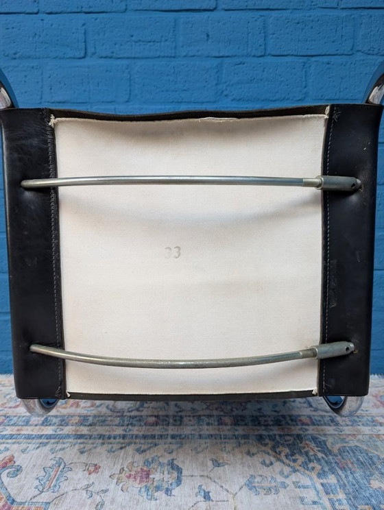 Image 1 of 6 sedie a slitta vintage S33, Mart Stam per Thonet, anni '60