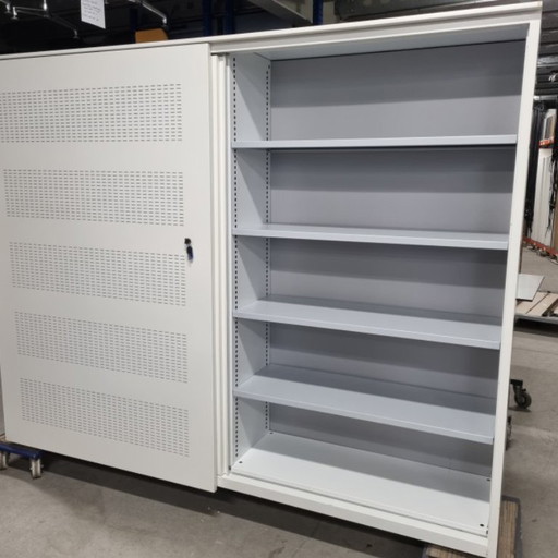 Akoestische kantoorkasten 2 stuks wit ral 9010 van Voortman