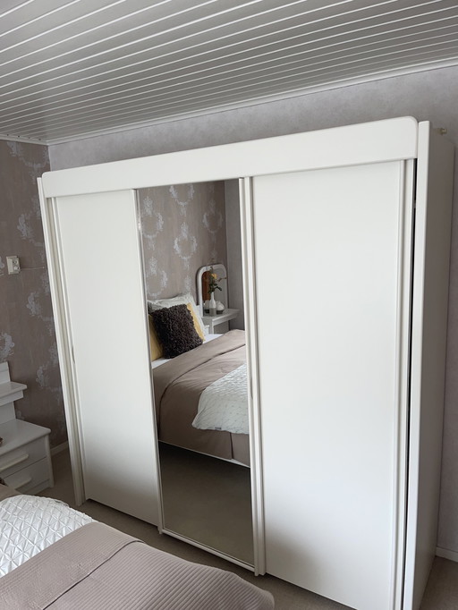 Closet with mirror door