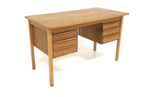 Scandinavian oak desk, Sweden, 1960