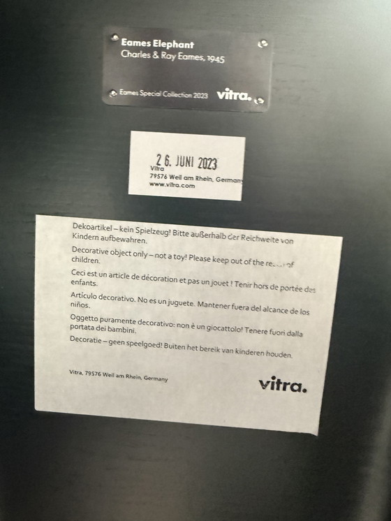 Image 1 of Vitra Eames Playwood Elephant Limited Edition