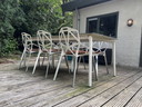 6 Magis One Stühle + Tisch in Weiß LP € 3500,-