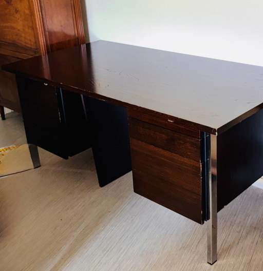 Scrivania direzionale ORDO Francia – Anni '60 – Palissandro – Design – bureau, Wood (photo 2 of 11)