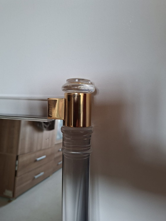 Espejo estilo Hollywood Regency – Charles hollis Jones, Glass, Metal (photo 6 of 9)