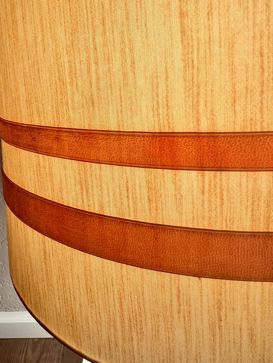 Image 1 of 1970s Large space-age opal glass floor lamp with illuminated base and various lighting modes, with a total of 3 E27 sockets