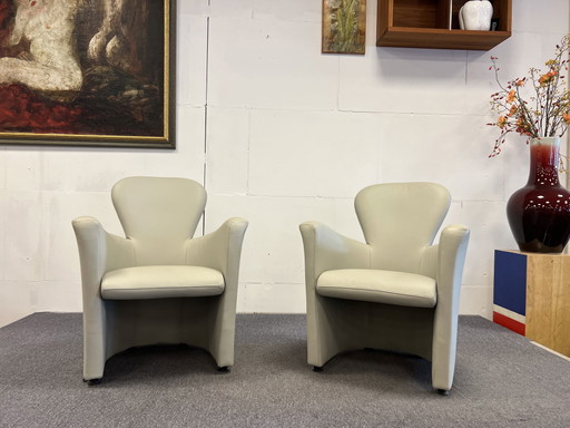 (1) Leolux Emphora Sessel Warm Grau