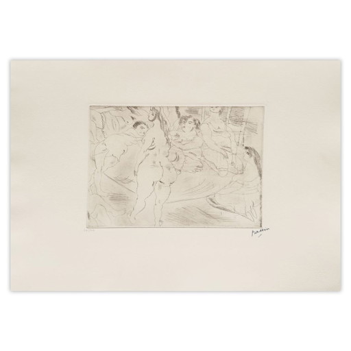 Jules Pascin Ets Les Amies 1980 – lithos zeefdrukken, Paper