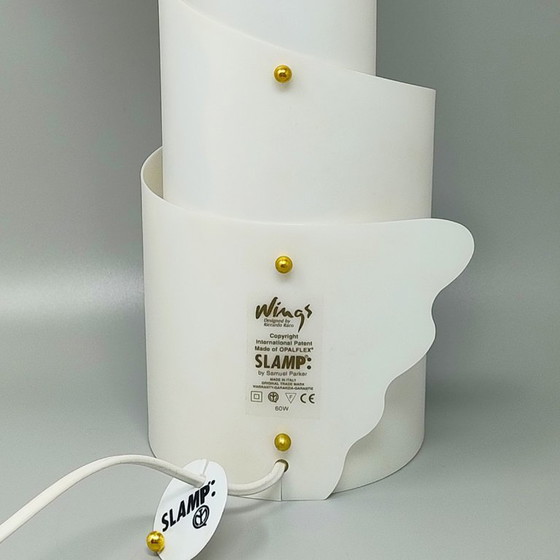 Image 1 of Prachtige Slamp "Wings - Ali" tafellamp uit de jaren 80, ontworpen door Riccardo Raco voor Samuel Parker. Gemaakt in Italië.