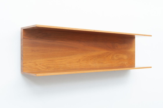 Image 1 of Estante de pared de 100 cm de nogal de Walter Wirz para Wilhelm Renz, años 60