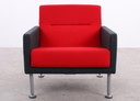 Coalesse Sidewalk Hochlehner Sessel Orange Rot