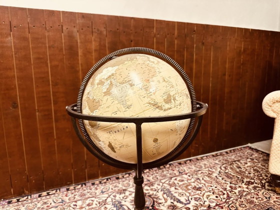 Beautiful Globe on wrought iron stand – Decorative Objects, Wood (photo 6 of 6)