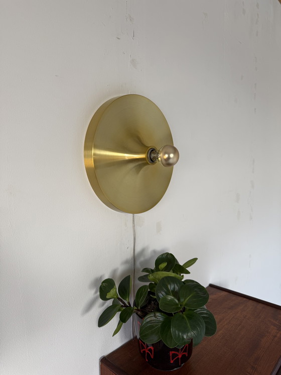 Image 1 of Applique murale vintage « disque » style Space Age, Honsel '70