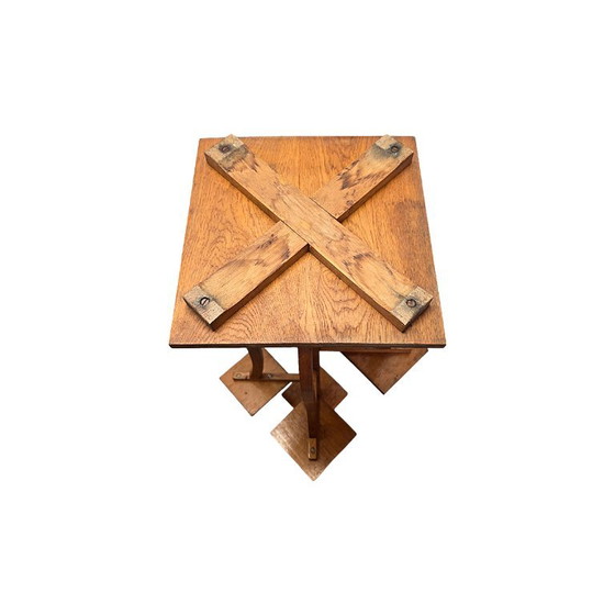 Table à plantes en chêne de style Art déco français, vers 1920/30 – Porte-plantes, Wood (photo 8 of 8)