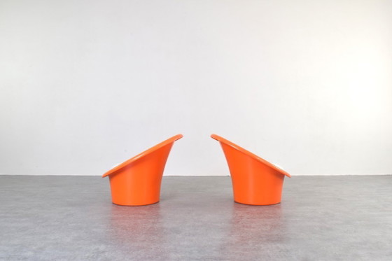 Skopa Lounge Chairs by Ole Gjerløv-Knudsen & Torben Lind for IKEA, 1970s, Set of 2 – Loveseats, Plastic (photo 4 of 18)