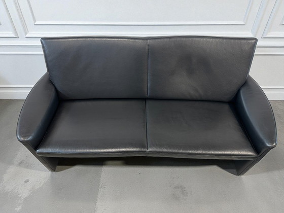 Image 1 of Leolux Antipode bank– zwart leer