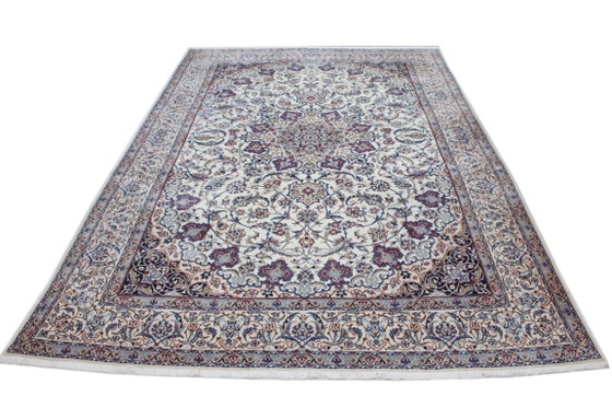 Original Hand-knotted Persian Nain 9 LA Fine Rug with Silk 385 x 260 cm – Rugs & carpets, Wool (photo 3 of 18)