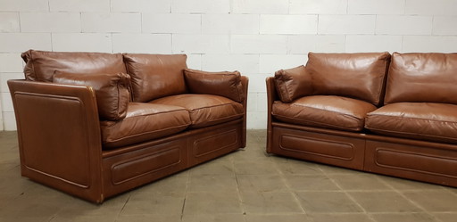 Leren Roche Bobois 2-zits en 3-zits bank