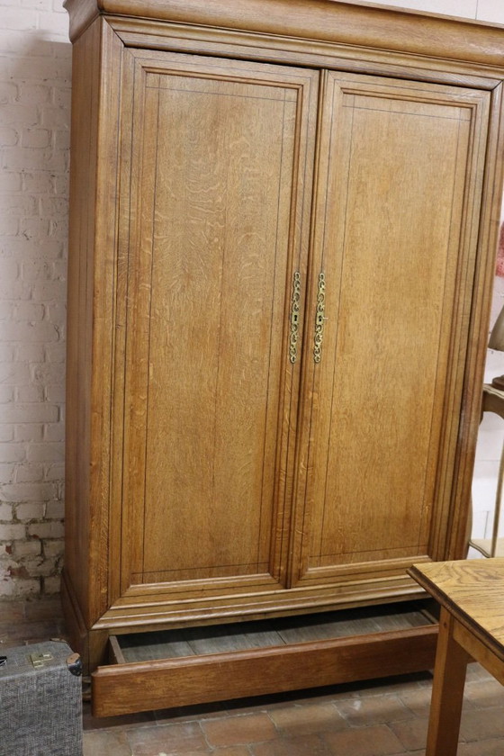 Antieke Linnenkast Louis Philippe-Stijl – Kledingkasten, Wood, Brass (photo 6 of 7)