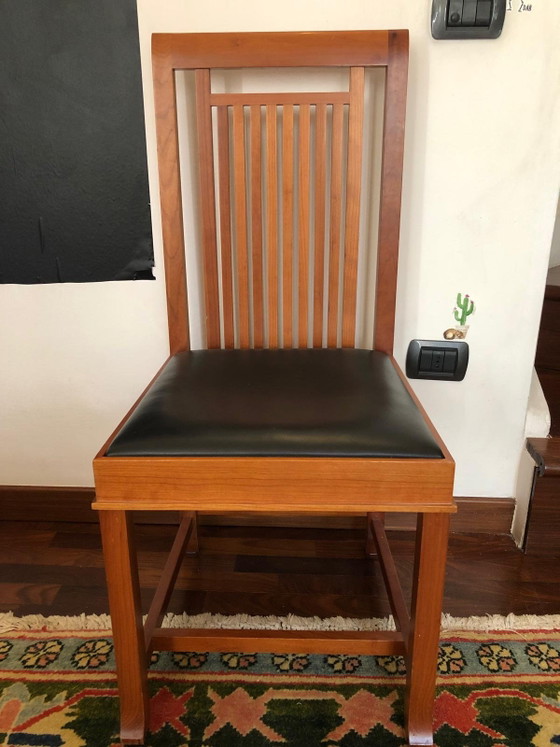 Image 1 of 6 Original Cassina 614 Coonley Stühle – Frank Lloyd Wright – Markenqualität