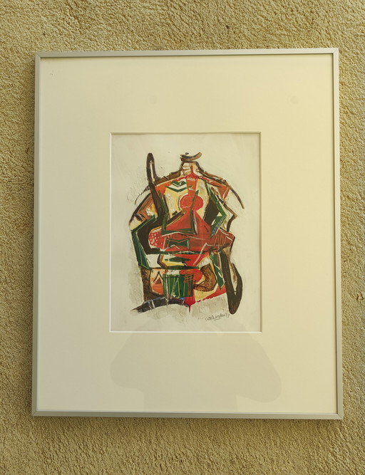 Two paintings of Japanese warriors
