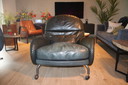 DePadova Louisiana Sofa und Poef aus Leder