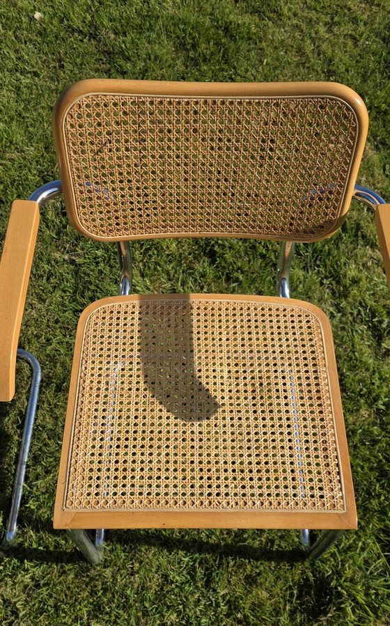 Image 1 of Six Cesca 64 chairs. Made in Italy. Webbing