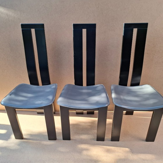 Image 1 of 6 Vintage Chairs from the 70s, Designed by Pietro Costantini for Ello