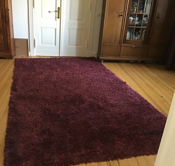 Image 1 of Tappeto Kasthall Fogg 360 x 200 Lino Cerise scuro rosso viola NP 3800€