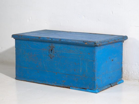 Antique blue chest (c.1920) #40 – Chest of drawers (photo 37 of 40)