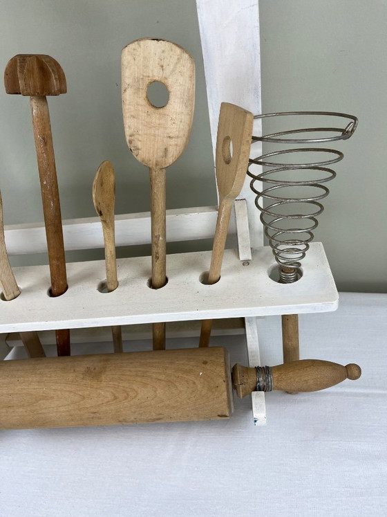 Wooden Shelf and Utensils – Kitchen accessories, Metal (photo 8 of 9)