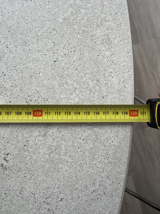 Image 1 of MDF Italia Rock Table 120cm terracotta stone chip cement