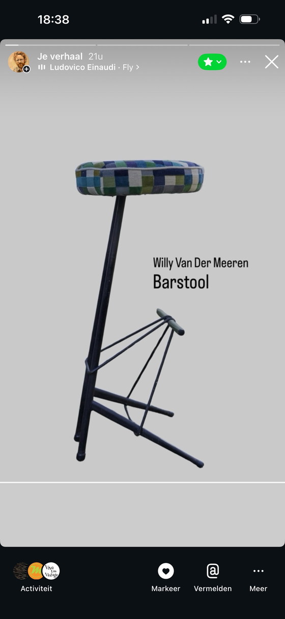 Image 1 of Bar Stoel Willy Van Der Meeren 1955