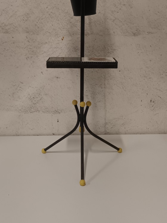 Table de la centrale atomique avec des carreaux – Porte-plantes, Ceramic, Metal (photo 3 of 13)