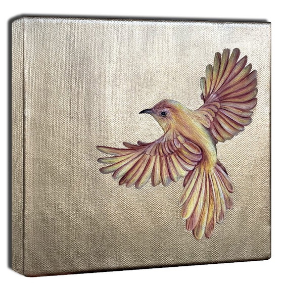 Kleurrijk Vogel kunstwerk – Schilderijen & Tekeningen, Canvas (photo 2 of 8)