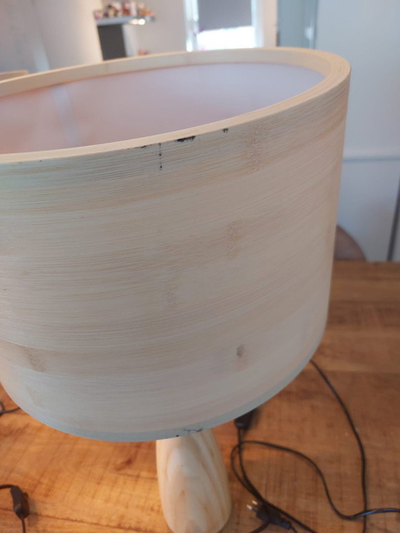 Image 1 of WOOOD Lunar design wooden table lamps – set of 3 – warm ambient lighting