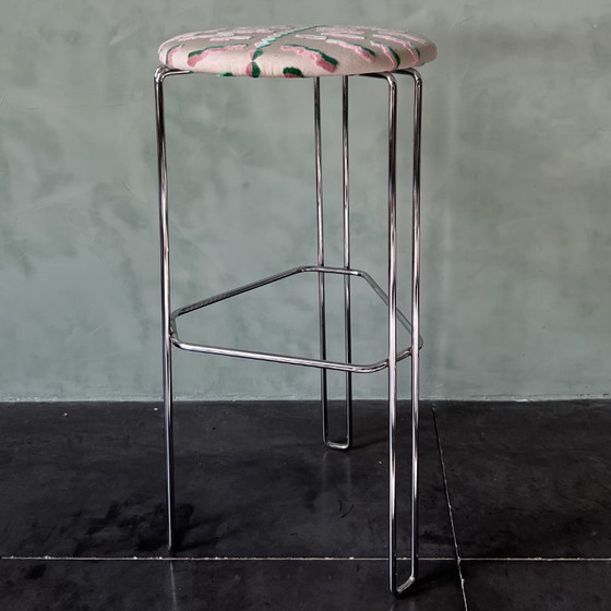 Image 1 of Suite of 4 70s bar stools
