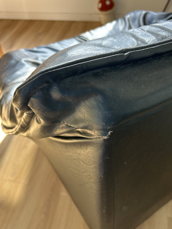 Image 1 of Mooie zwart leren fauteuil