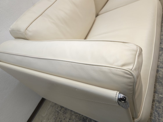 Image 1 of Poltrona Frau Twice driezits designbank, leren bank, sofa