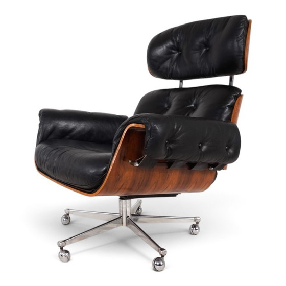Martin Stoll Leather Lounge Chair For Stoll Giroflex, 1960 – Armchairs, Wood, Vintage (photo 17 of 19)
