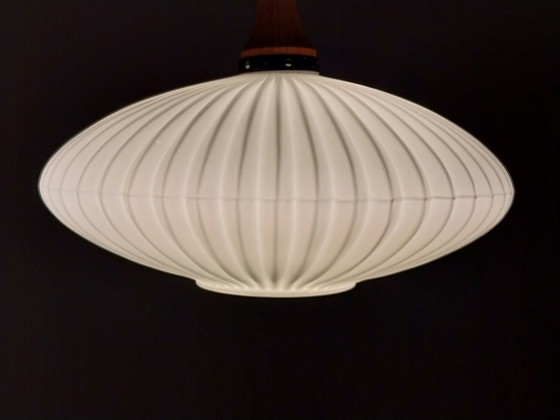 Image 1 of Lampada a sospensione vintage di Massive - Stile giapponese - Design anni '70